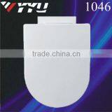 D Shape One Piece Plastic Toilet Lid Cover 1046