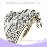 Hangzhou fashion digital printing 100% silk custom silk scarf