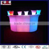 LED Illuminated Bar Furniture Commercial Sectional Bar Counter Design for Sale