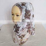 Lace Print Muslim Hijab Of Beautiful Charming Islamic Scarf thumbnail-2
