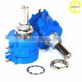 Wxd3590 6.3mm Round and Flat Shaft Wirewound 10 Turn Potentiometer thumbnail-4