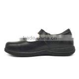 2016 High Quality OEM Buckle Black Leather School Shoes Girl With Rubber Sole thumbnail-2