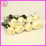 artificial silk white rose bud