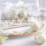 Magpie Shape Salt and Pepper Ceramic Shakers-best Wedding Giveaway Gift thumbnail-1