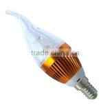 E14 3w Tailed Led Candle Light Aluminium Shell, High Power Led Bulb