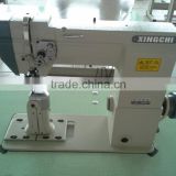 POST-BED SINGLE NEEDLE LOCKSTITCH MACHINE WITH ROLLER FOR SHOES MAKING