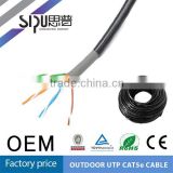SIPU hot selling cat5e outdoor network cable best price waterproof utp outdoor cat6 lan cable
