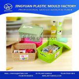 Zhejiang OEM high quality plastic wicker storage basket injection mould manufacturer