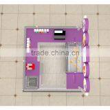 Attractive Wooden Mall Food Kiosk of Juice Bar Counter for Sale thumbnail-5