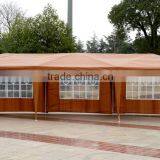 Outsunny 10' x 30' Gazebo Canopy Party Tent w/ 5 Removable Window Walls - Coffee thumbnail-2