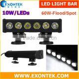 Top Sale Accessories. Car/super Slim Led Light Bar 60W With LEDs 10W Each Super Brightness IP67