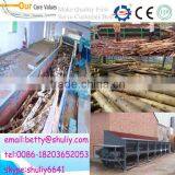 Mobile 12 Meters Double Rollers Slot Wood Debarker With Diesel Engine