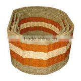 Set 3 Items Bamboo-rattan Basket From Vietnam With Cheapest Price thumbnail-1