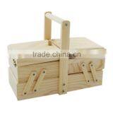 Dog Print Wooden Sewing Tool Box w/ Accessories thumbnail-1