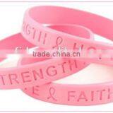 Wholesales Custom Embossed/imprinted Logo Silicon Wristband / Silicone Bracelet / Rubber Bracelet thumbnail-2