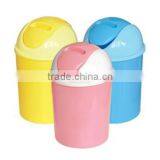 Household/office Plastic Round Litter Bin With Push Lid thumbnail-1