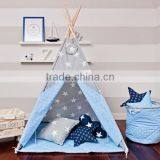 Promotional Wholesale Custom Cotton Canvas Wooden Kids Childrens Play Teepee Tipi Indian Tent thumbnail-3