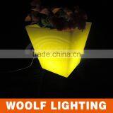 Square High Design Muilti-color Decor LED Illuminate Flower Pot thumbnail-2