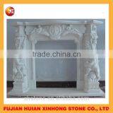 Chinese Carved Marble Stone Fireplace for Construct Decoration thumbnail-3