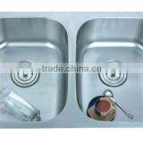 Stainless Steel Kitchen Sink Double Bowl 7447A thumbnail-1