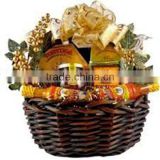 HOT 100%handmade low price decorated flower girl baskets