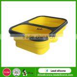 Hight Quality Eco-friendly Silicone Foldable Bowl Silicone Lunch Boxes thumbnail-5