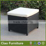 Cube Outdoor Chair / Rattan Chair With Hidden Ottoman thumbnail-4