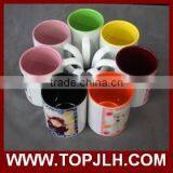 Inside Color Outside White Sublimation Ceramic Mug thumbnail-1