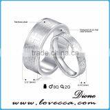 Wholesale Stainless Steel Jewelry Couple Rings for Valentines Day thumbnail-5