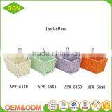 Hot Sale Colorful Paper Twine Woven Kids Bike Basket Bicycle Front Basket thumbnail-6