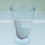 Hot Sale Clear Glass Food Grade Custom Glass Mugs With Color Changing thumbnail-2