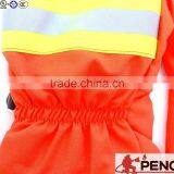 Safety Fire Retardant Gloves Exporting Firefighter Eu CE Red Gloves Fireman Working Hand Protected Glove thumbnail-4