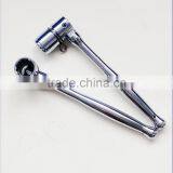 Chrome Plating Poka Handle 7/16 W Bi-hex Scaffold Swing Over Spanner Wrench thumbnail-3