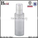 China Hot Products Frosted 30ml Glass Bottle White pp Pump for Cosmetic Lotion Wholeseale thumbnail-5