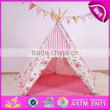 Portable Kids Playhouse Cotton Girls Play Tent Best Sale Indoor Pink Girls Play Tent W08L007 thumbnail-1