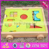 2016 New Design Preschool Pull and Push Wooden Toddler Building Toys W13C033 thumbnail-5