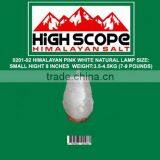 HIMALAYAN WHITE CRYSTAL ROCK SALT LAMP NATURAL MEDIUM SHAPE HEIGHT 8 INCHES thumbnail-1