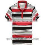 Wholesale Cotton Stripes Design Shirts Men Polo T-shirt thumbnail-2