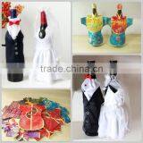 Satin Wedding Wine Bottle Cover Bag thumbnail-1