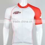 Custom made fashion transfer printing mountain road bike jersey for club/activity/event/competition