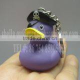 Wholesale Mini Purple Construction Worker Rubber Duck Keychain thumbnail-3