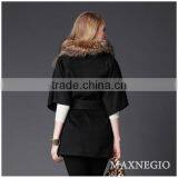 Guangzhou Garment Factory Best Design Top Quality Fashion Red Womens Winter Long Coats thumbnail-2