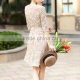 Maxnegio Office Ladies Formal Wear Ladies Lace Day Dress thumbnail-4