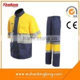 High Visibility Yellow/navy Reflective Safety Work Suit thumbnail-1