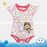 SR-227G Baby Romper Onesie Girls Clothing Floral Pattern Design Cotton Romper for Baby Girl thumbnail-1