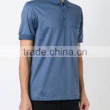 China Factory Royal Blue Dry Fit Polo Shirt With Front Pocket for Men thumbnail-2