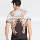 High Quality Elegant Pattern Digital Print T-shirt Wholesale China thumbnail-2