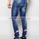 Design Your Own Brand Jeans Ripped Jeans Men New Pattern Jeans thumbnail-2