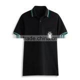 High Quality Pocket Design Custom Collar Combination Free Sample Cotton Golf Polo Shirt thumbnail-3