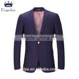 Men Casual Jacket 2016 New Arrival Slim Fit Trendy Spotted Blue Men Party Blazer thumbnail-4